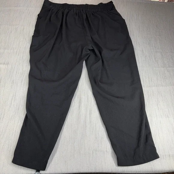 Max Studio Womens 3X Black Pull On Cropped Tapered Pants Elastic Back Plus Size - Picture 7 of 7